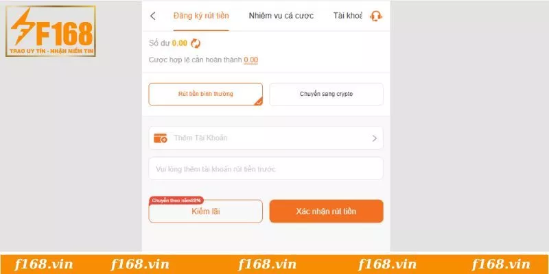 Rút Tiền F168 | Các Bước Đổi Thưởng Tốc Độ, An Toàn 2 Điền đầy đủ thông tin vào biểu mẫu giao dịch